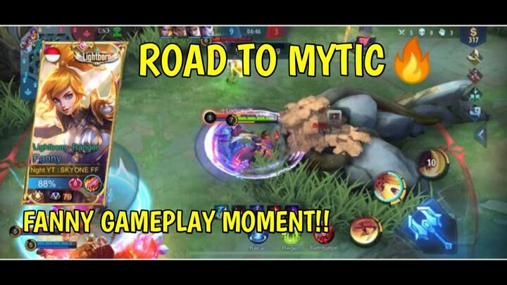 ROADD TO MYTHIC FANNY GAMEPLAY -MOBILE LEGENDS