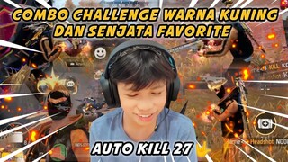 MEMANAS!!! CHALLENGE  WARNA KUNING PAKAI AWM BERUJUNG NGAMUK AUTO KILL SETENGAH SERVER LEBIH