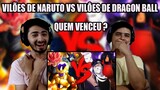 REACT Vilões de Naruto VS. Vilões de Dragon Ball | Combate de Rimas (Prod. Tander)