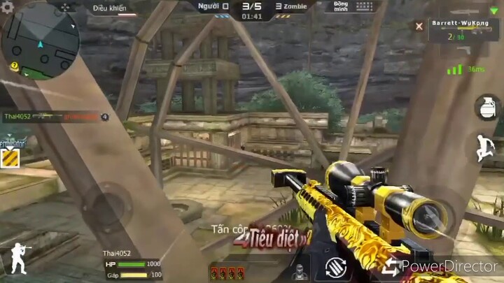 CrossFire Legends: Bắn Barret Wukong, Sài nhân vật F.A, Zombie V4 Khu đền cổ.