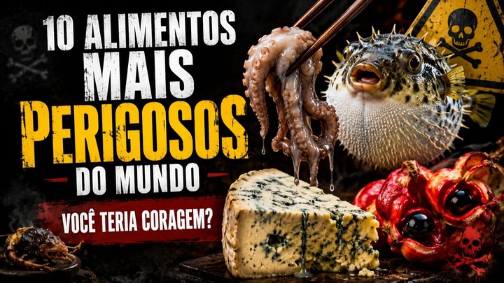 10 ALIMENTOS Mais PERIGOSOS do Mundo que as Pessoas Comem!