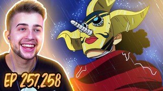 THE BEST CHARACTER IN ONE PIECE SOGEKING!! One Piece Episode 257 & 258 REACTION + REVIEW!