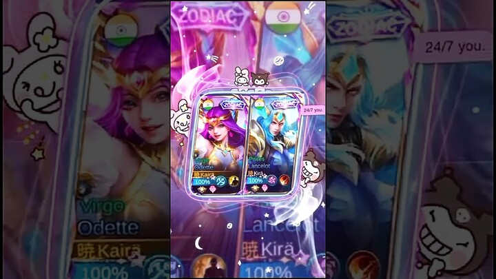 Odette x Lance Cute edit for Kira & Me by __jiggly_p on insta 💖 #mobilelegends #mlbb #odette