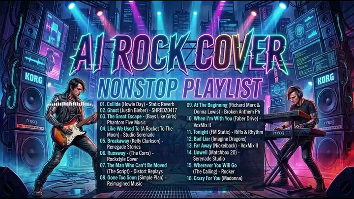AI Rock Cover NonStop Playlist