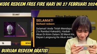 KODE REDEEM FREE FIRE TERBARU 27 FEBRUARI 2024 HARI INI - KODE REDEEM FF TERBARU 27 FEBRUARI 2024