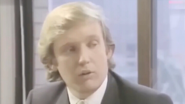 34岁特朗普接受记者采访谈美国总统竞选：我认为总统有财富会导致腐败