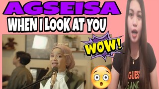 Agseisa Cover - When I Look At You by Miley Cyrus | REACTION