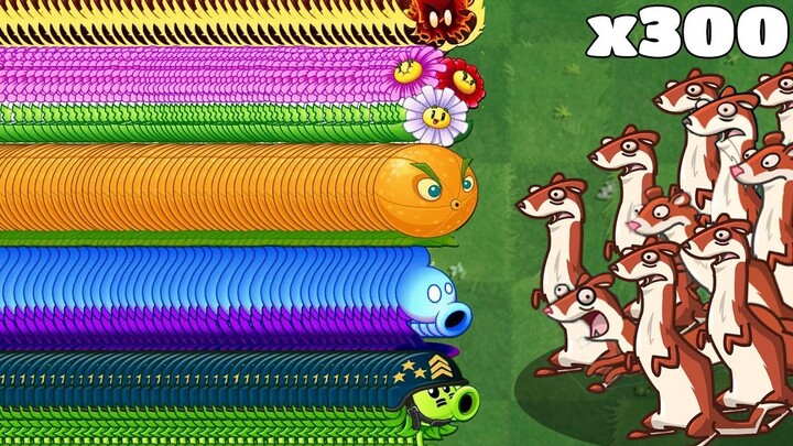 PvZ 2 Challenge - Which Plant Level Medium Can Defeat 300 Ice Weasel Zombies at Level 20?