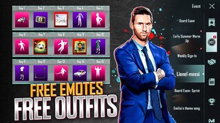Get All For Free | Free Mythic Lobby | Free Emotes | Free Messi Outfits | New Event Full Explain