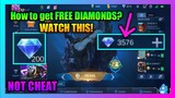 Latest Diamond Trick in Mobile Legends 2020 | Free diamonds in mobile legends