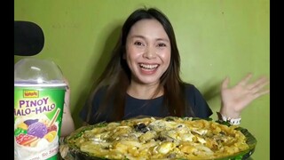 PANCIT MALABON AT MANG INASAL HALO HALO