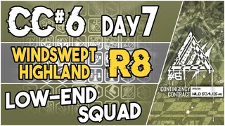 CC#6 Day 7 - Windswept Highland Risk 8 | Low End Squad |【Arknights】