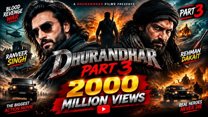 🔥 DHURANDHAR PART 3 | 2000 MILLION VIEWS | Biggest Bollywood Action Movie | Full Action Thriller 🔥