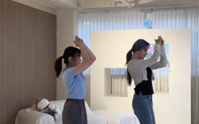 【矢吹奈子】奈子staff ins更新LET'S DANCE CHALLENGE Behind