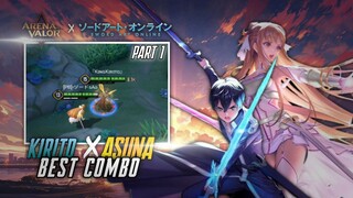 BEST COMBO KIRITO X ASUNA DI GAME ARENA OF VALOR PART 1