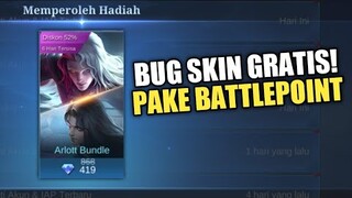 BURUAN SEBELUM DI FIX! BUG SKIN ARLOTT GRATIS PAKE BATTLE POINT !!