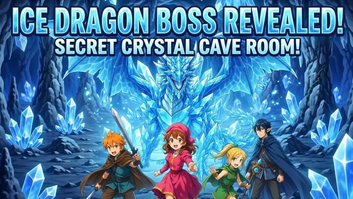 New Adventure Fantasy World #2 - Pemandangan Ruang Gua Kristal vs Es Dragon
