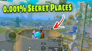 Top 5 Secret Places in Spider Man Mode in Erangel | PUBG MOBILE | BGMI | trips and tricks | part 1