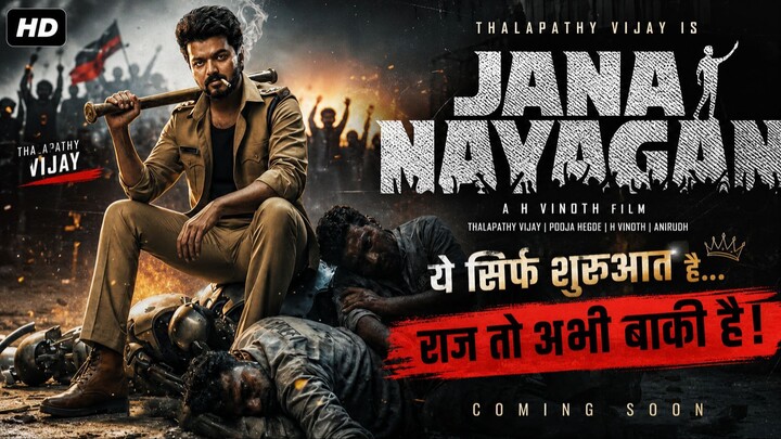 Jana Nayagan (2026) Tamil movie Hindi dubbed |  full Action | Movie Guru