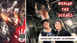 First Ever! WALKING DEAD the ride VIP behind the scenes tour 2023!