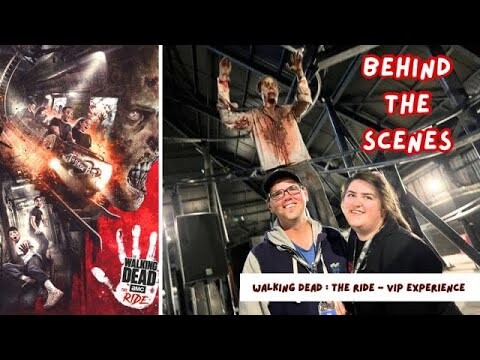 First Ever! WALKING DEAD the ride VIP behind the scenes tour 2023!