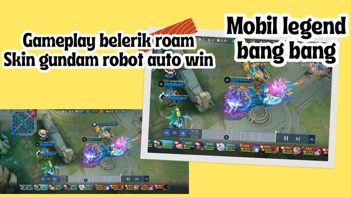 Mobile legend bang bang - Gameplay belerick roam skin robot auto win