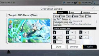 SAO Variant Showdown - SSR and SR+ Characters