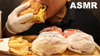 ASMR EATING BURGER KING BREAKFAST MEAL | NO TALKING | BURGER CHALLENGE