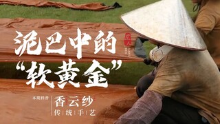泥巴中诞生的软黄金，全世界只有中国能做，非遗布料香云纱！