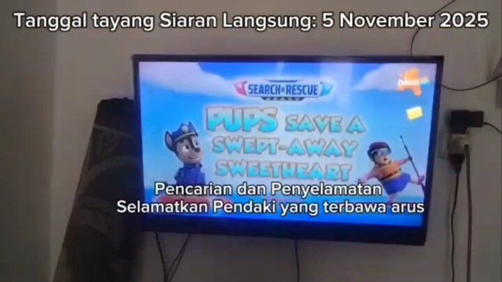 Paw patrol Musim 12 Episode 6A Bahasa Indonesia | Nickelodeon Junior TV Live