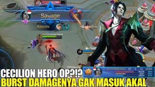 CECILION FIRST SAVAGE! HERO MAGE DENGAN BURST DAMAGE MEMATIKAN! MOBILE LEGENDS