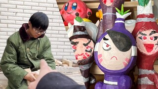 【Kevin的木头】教好大徒木雕国宝特工中的四大反派