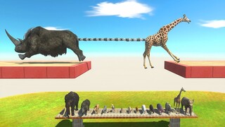 Tug of War Prehistoric vs Modern Mammals - Animal Revolt Battle Simulator