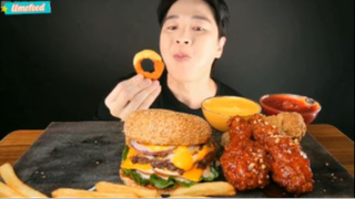 Bánh mì kẹp thịt và đồ ăn kèm phần 4 #mukbang