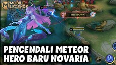 REVIEW HERO BARU NOVARIA SI PENGENDALI METEOR | MOBILE LEGENDS BANG BANG