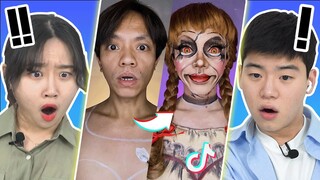 Korean guy&girl getting addicted to Philippines Tiktok...