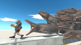 Only Fast Runners will Escape from MOSASAURUS Pack - Animal Revolt Battle Simulator
