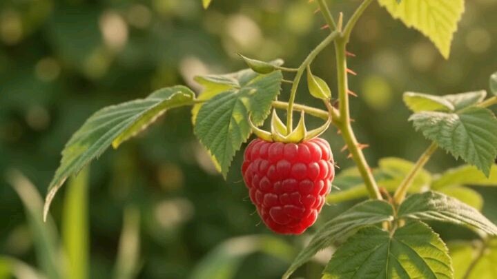 Watch these tiny blossoms turn into ruby-red berries! 🌸❤️#raspberry #BerryGrowth #fyp #nature #vira