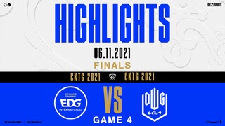 Highlights DK vs EDG [GAME 4] [CHUNG KẾT] [CKTG 2021] [06.11.2021]