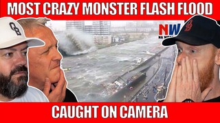 Most Crazy Monster Flash Flood Caught On Camera 2023 REACTION | OFFICE BLOKES REACT!!
