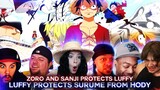 Luffy Protects Surume From Hody ! Zoro And Sanji Protects Luffy ! Reaction Mashup