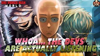 [One Punch Man World] - Devs are ACTUALLY making moves finally! Step in the right direction!