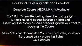 Dan Martell Course Lightning Bolt Lead Gen Stack Download