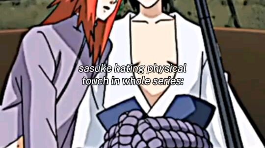 Moment Sasuke Ogah Dipegang-pegang