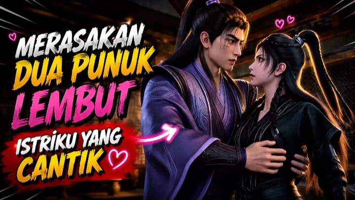 Merasakan dua punuk lembut, istriku yang cantik 🤤