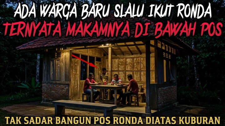 TAK SADAR BANGUN POS RONDA DIATAS KUBURAN, ARWAHNYA IKUT RONDA - cerita mistis