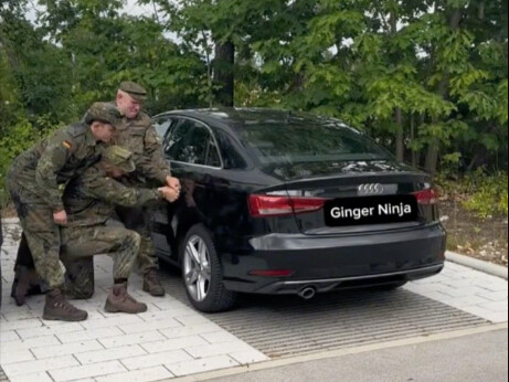 You bought a new Audi and you said you wanted to take your teammates home, but you forgot to take th
