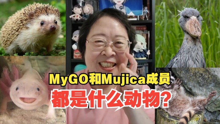 不说猫、狗、企鹅，MyGO和Mujica成员都是什么动物？