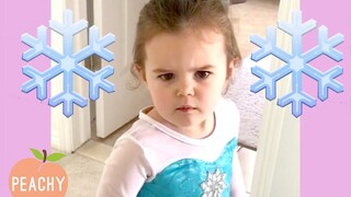 Meet the Littlest ICE QUEEN! 😂 | Disney Princess In Training | Cute Moments