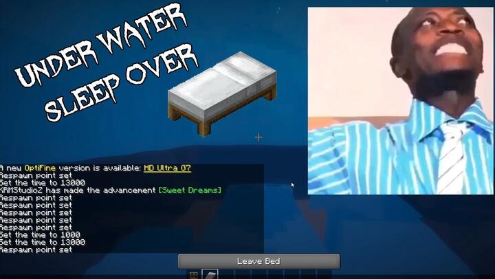 Minecraft Logic Sleep in underwater